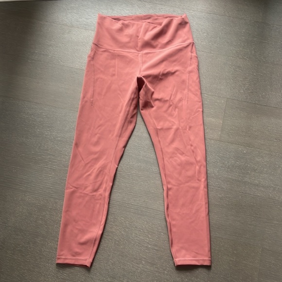 Lululemon Wunder Train High-Rise Tight with Pockets 25"  Size 10 Brier Rose - Picture 2 of 6